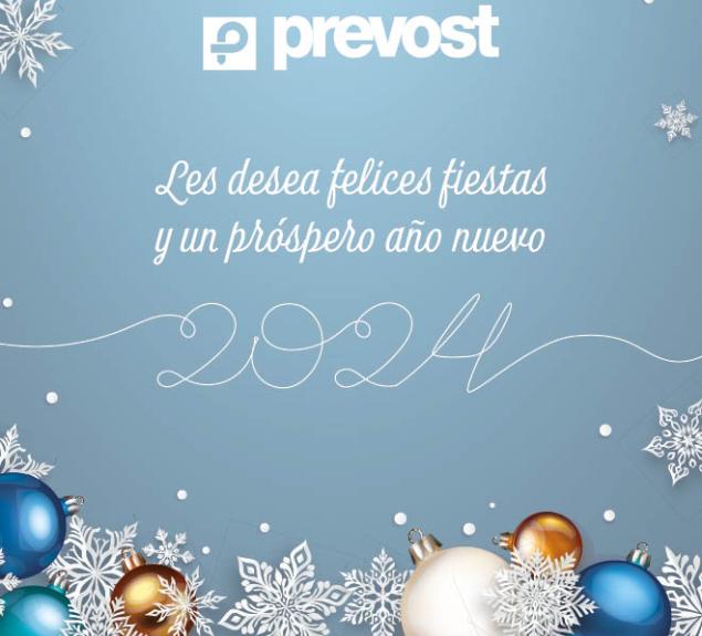 Prevost le desea unas maravillosas fiestas.