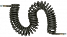 Tubo en espiral de poliuretano y PVC : equipado con enchufes machos fijos - SOLDADURA especial