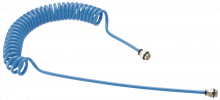 Mini tubo en espiral  de poliuretano: equipado con enchufes instantáneos CONEX - RPD MG