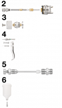 Piezas sueltas para pistola de pintura de base acuosa G05HVW