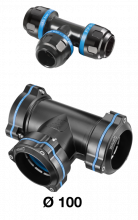 PPS1 TE - Te igual de aluminio para tubo