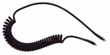 Tubo en espiral de poliuretano: equipado con enchufe macho fijo y rotativo